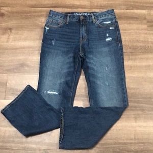 Aeropostale Mens Slim Boot Cut Jeans - Dark Blue these are 31x30